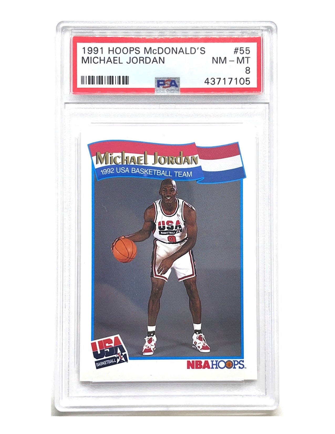 Michael Jordan 1991 Hoops McDonalds #55 - PSA 8