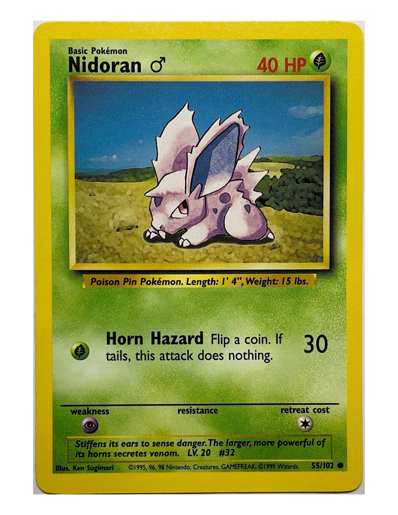 Nidoran 55/102 Common - Unlimited - Base Set