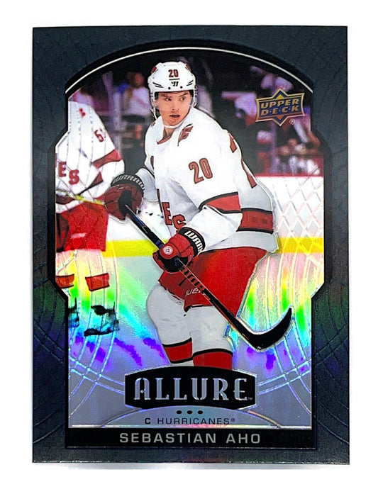 Sebastian Aho 2020-21 Upper Deck Allure Black Rainbow #56