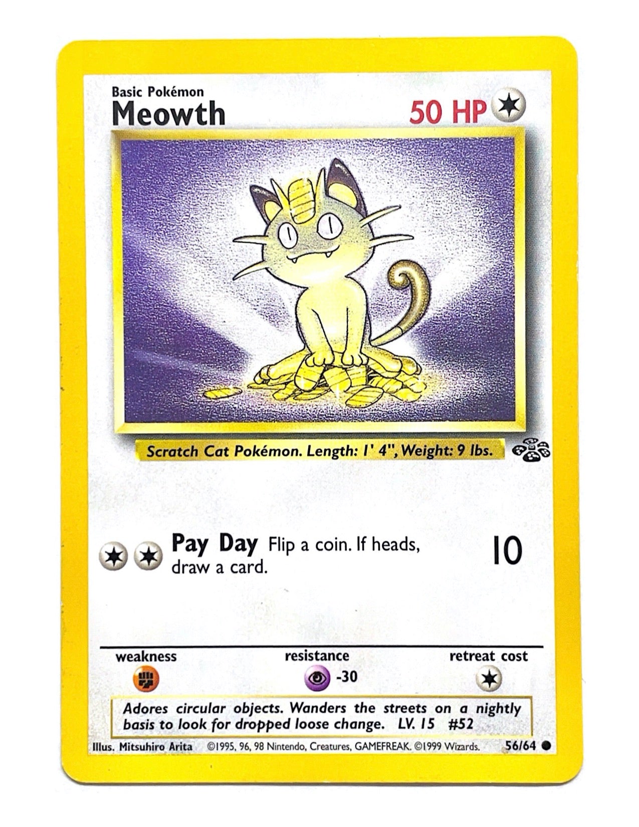 Meowth 56/64 Common - Unlimited - Jungle