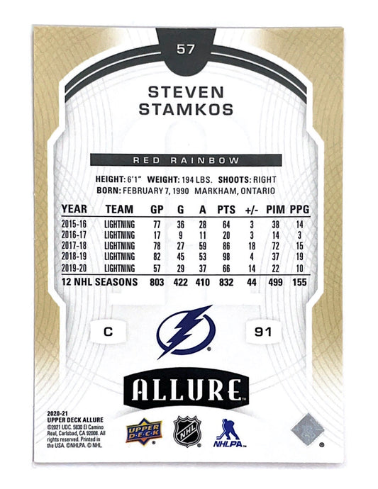 Steven Stamkos 2020-21 Upper Deck Allure Red Rainbow #57