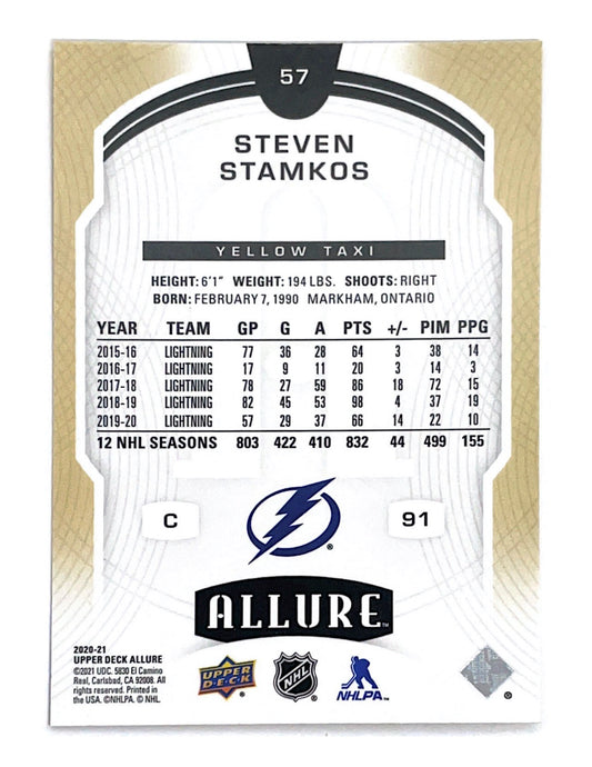 Steven Stamkos 2020-21 Upper Deck Allure Yellow Taxi #57