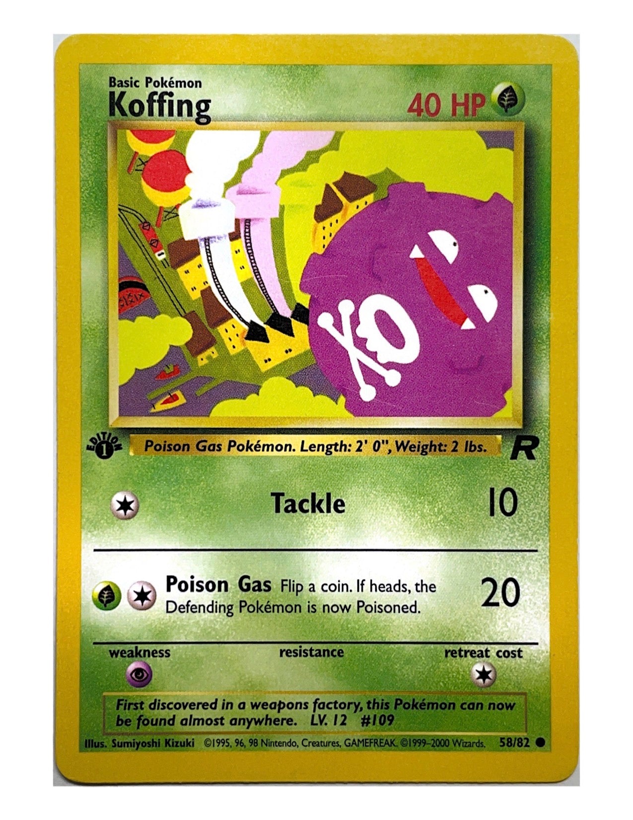 Koffing 58/82 Common - 1st Edition - Team Rocket