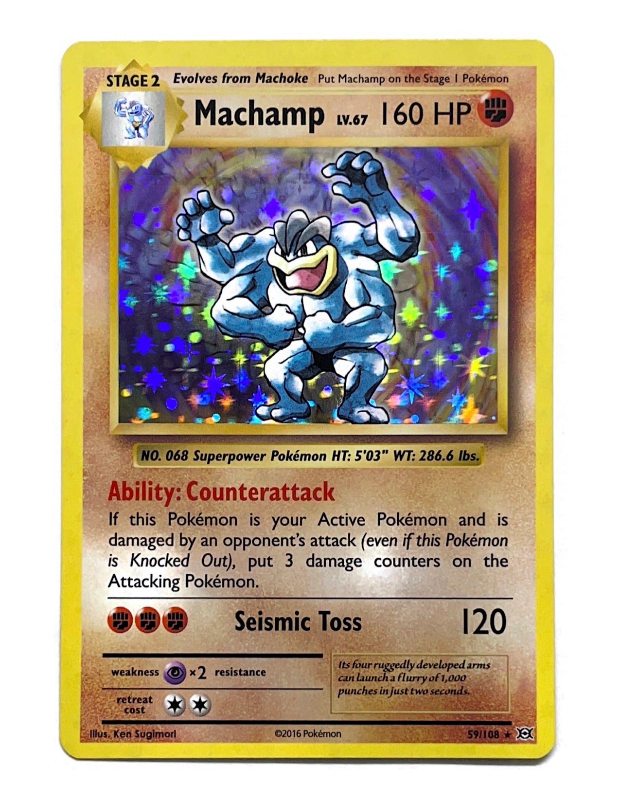 Machamp 59/108 Holo Rare - Evolutions