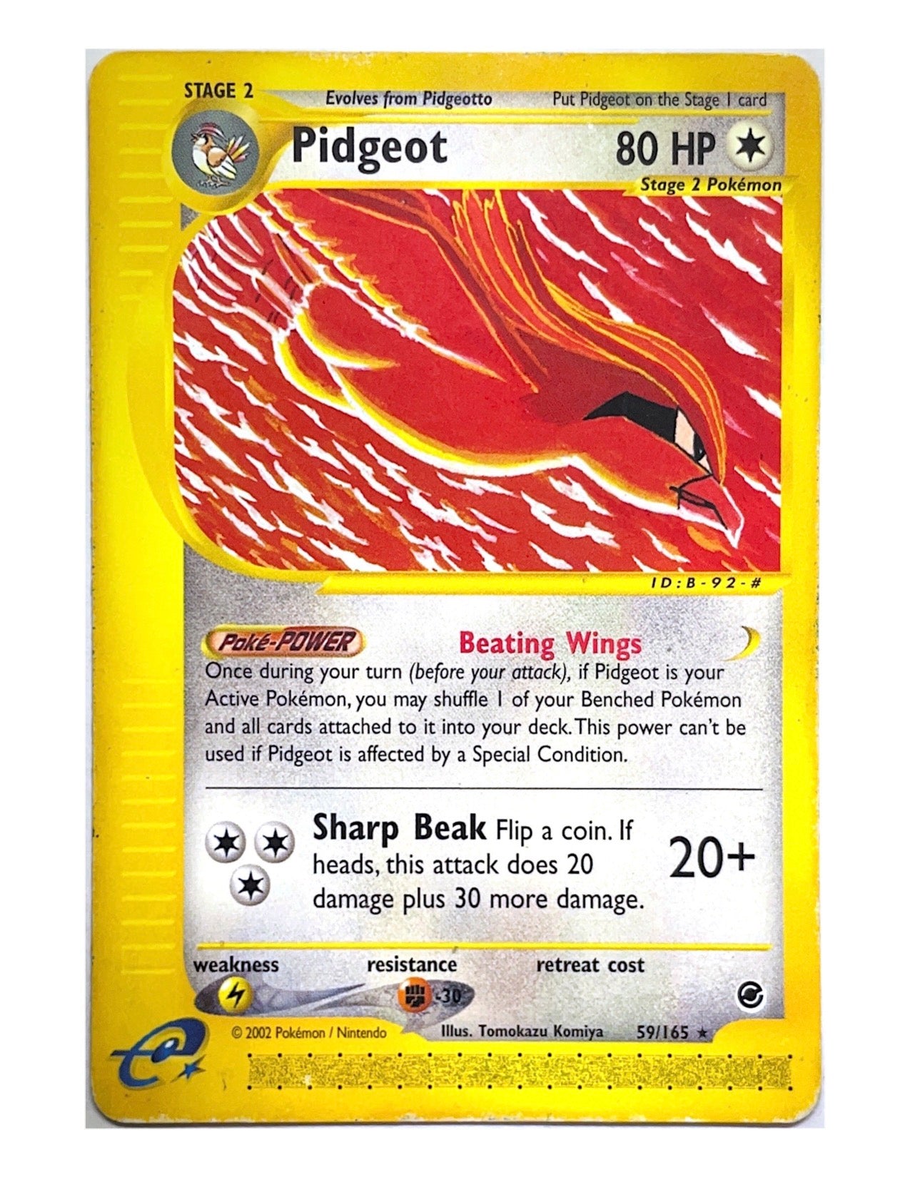 Pidgeot 59/165 Rare - Expedition