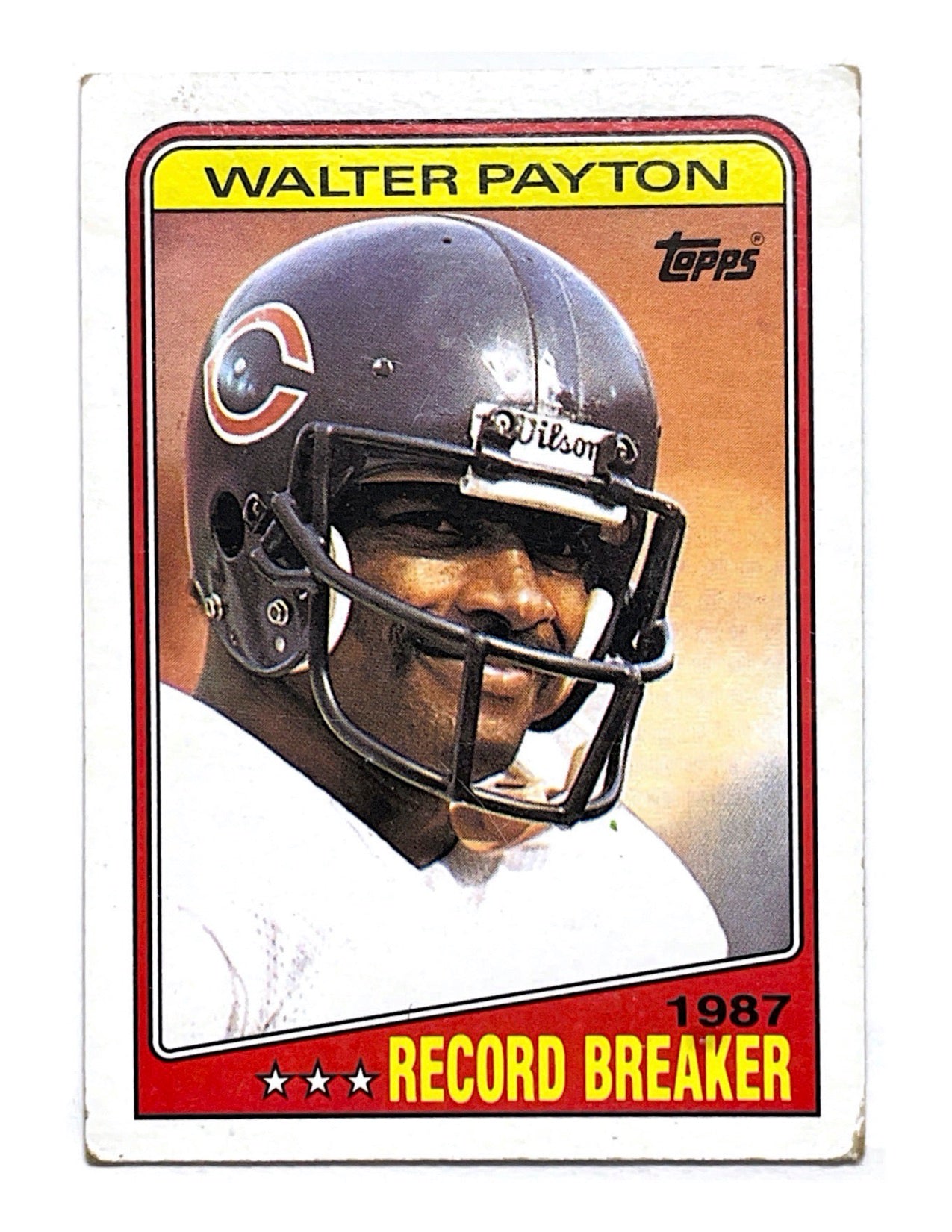 Walter Payton 1988 Topps 1987 Record Breaker #5