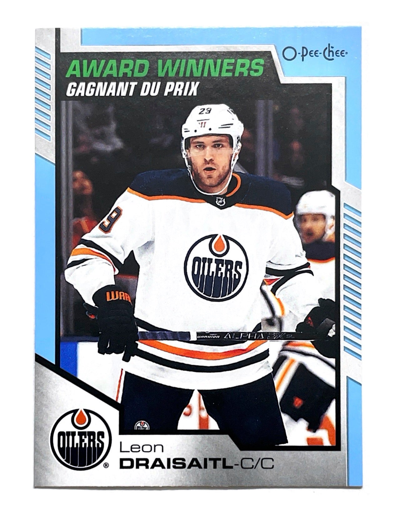 Leon Draisaitl 2020-21 Upper Deck Series 2 Award Winners Blue Border #604