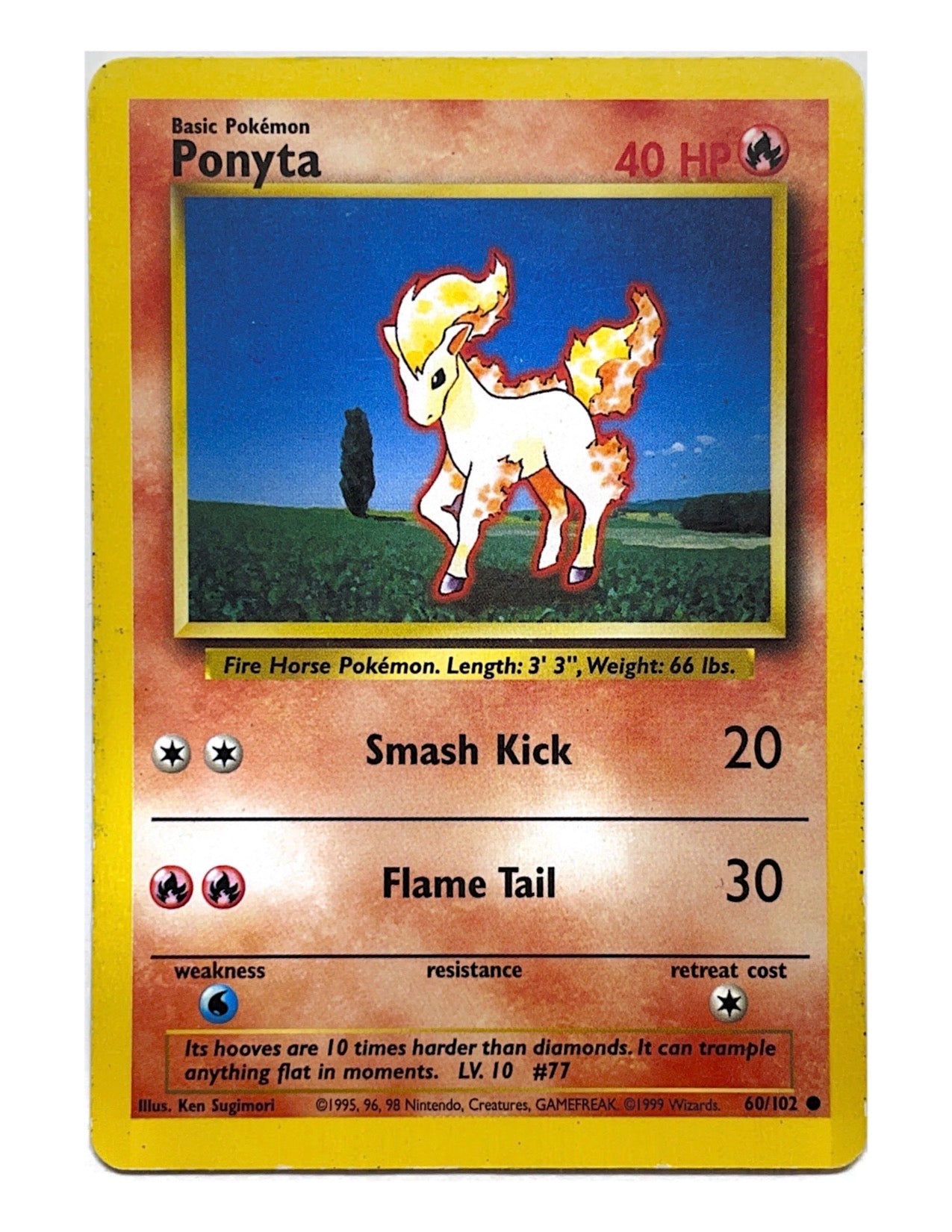 Ponyta 60/102 Common - Unlimited - Base Set