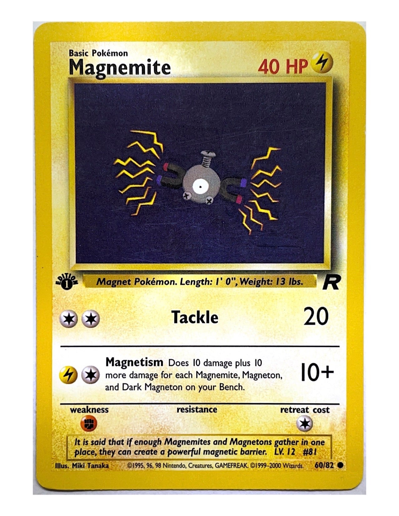 Magnemite 60/82 Common - 1st Edition - Team Rocket