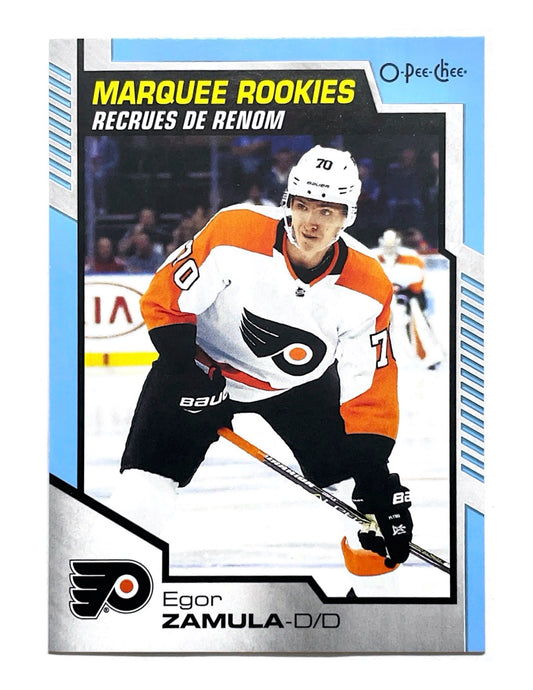 Egor Zamula 2020-21 Upper Deck Series 2 Marquee Rookies Blue Border #617