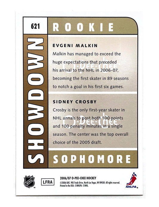 Evgeni Malkin/Sidney Crosby 2006-07 O-Pee-Chee Rookie Sophomore Showdown #621