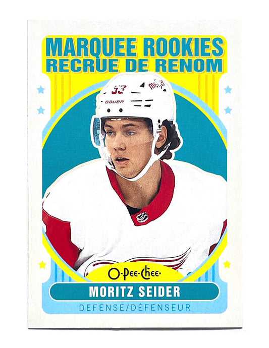 Moritz Seider 2021-22 Upper Deck Series 2 Marquee Rookies #621