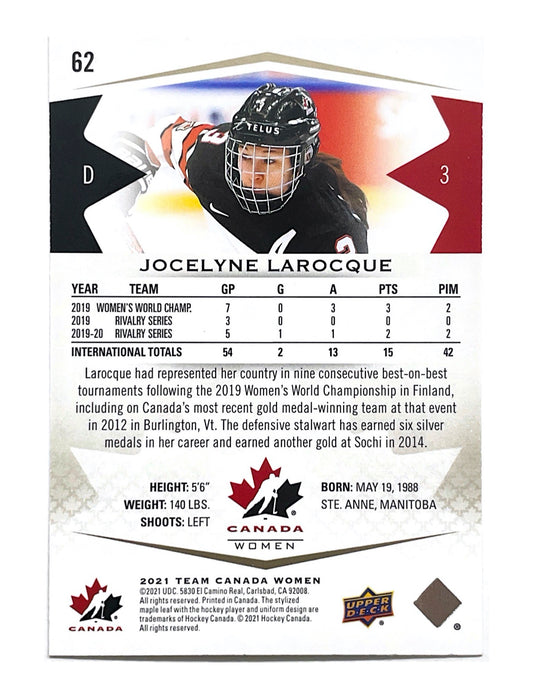 Jocelyne Larocque 2020-21 Upper Deck Team Canada Juniors Midnight #62 - 32/50