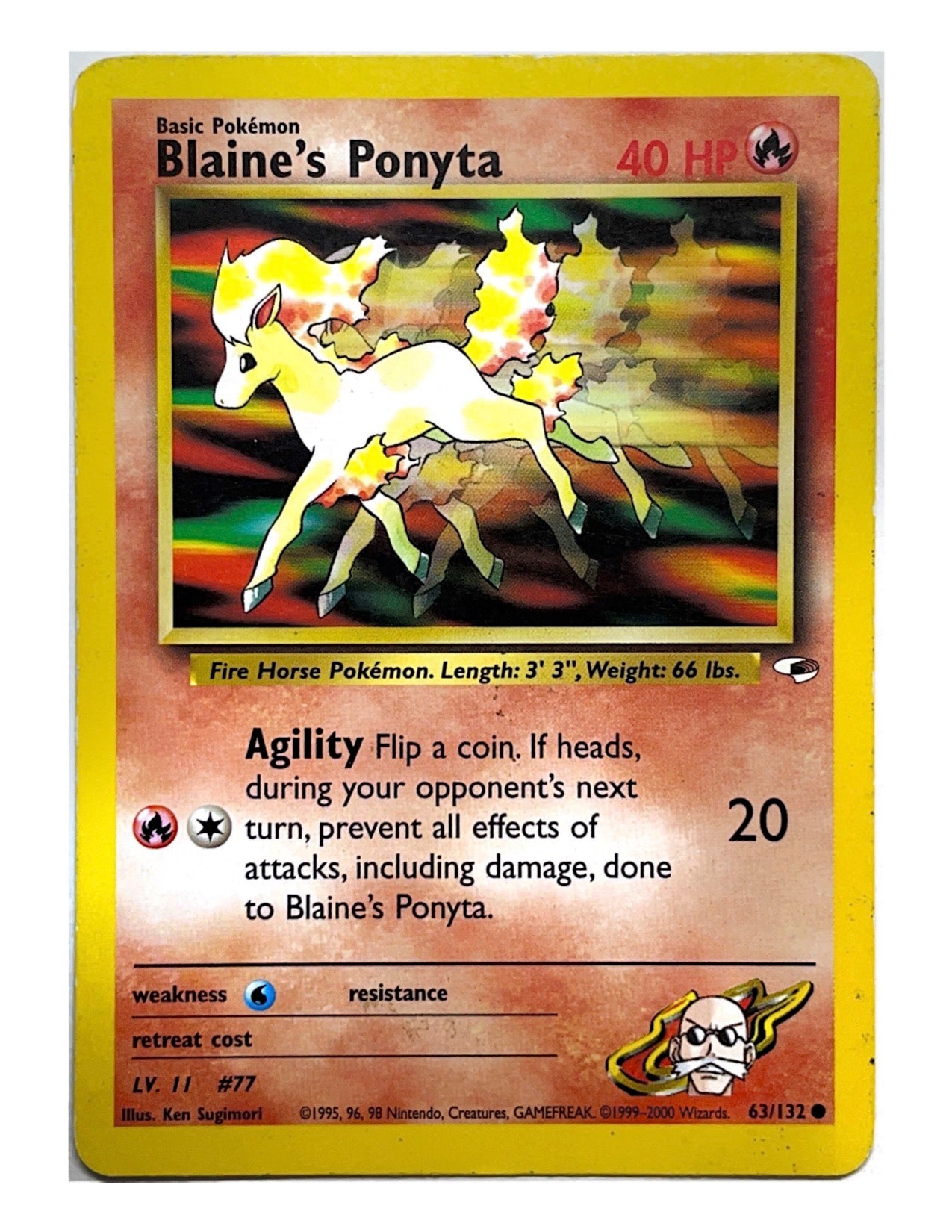 Blaine's Ponyta 63/132 Common - Unlimited - Gym Heroes