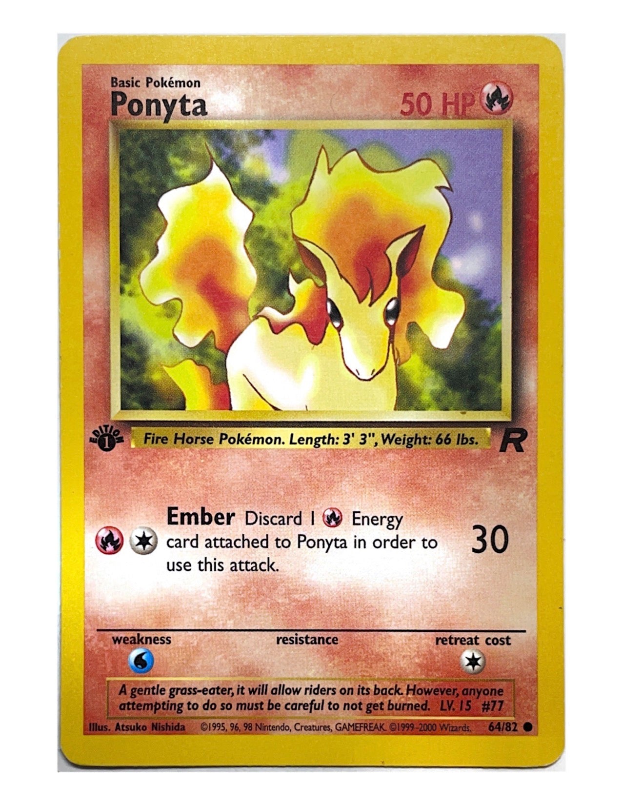 Ponyta 64/82 Common - 1st Edition - Team Rocket