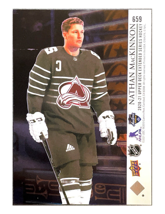 Nathan MacKinnon 2020-21 Upper Deck Extended Series Clear Cut Acetate #659