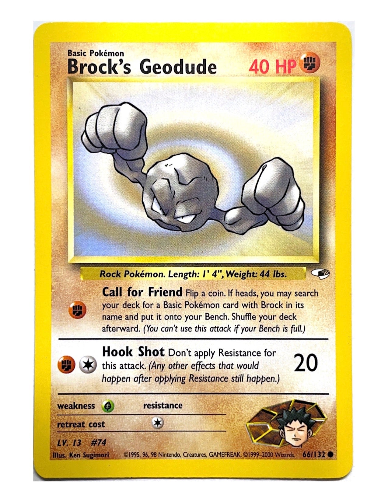Brock's Geodude 66/132 Common - Unlimited - Gym Heroes