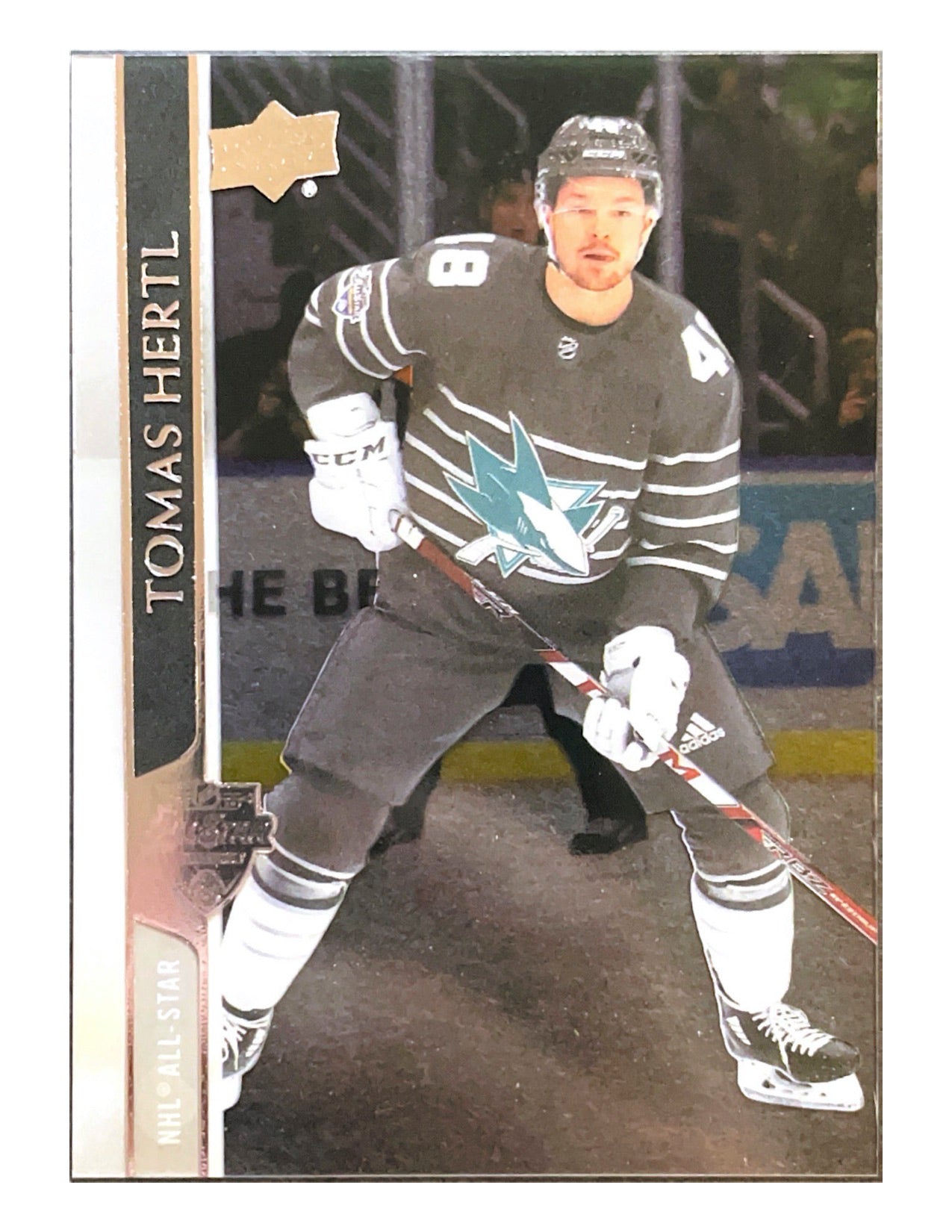 Tomas Hertl 2020-21 Upper Deck Extended Series Clear Cut Acetate #679