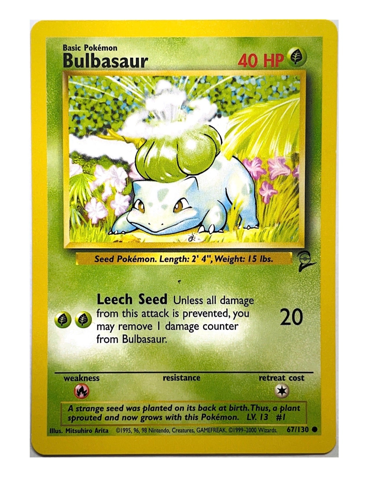 Bulbasaur 67/130 Common - Base Set 2