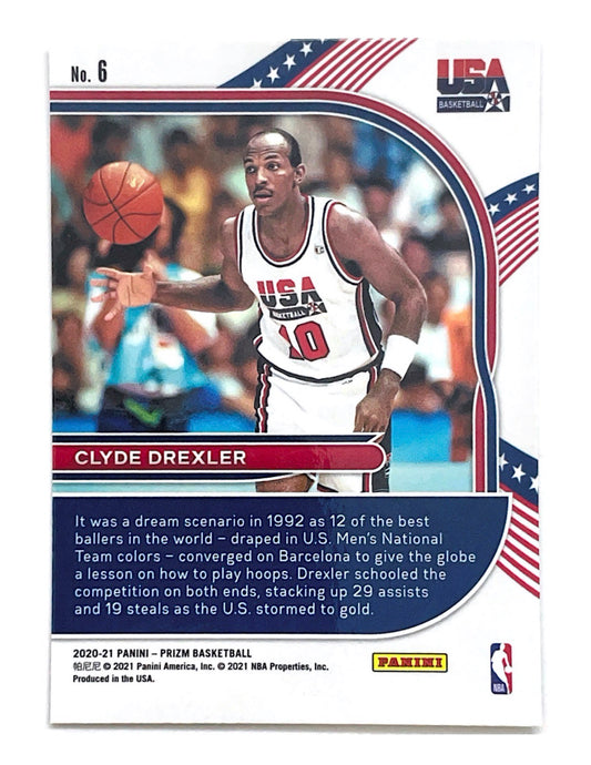 Clyde Drexler 2020-21 Panini Prizm USA Basketball #6