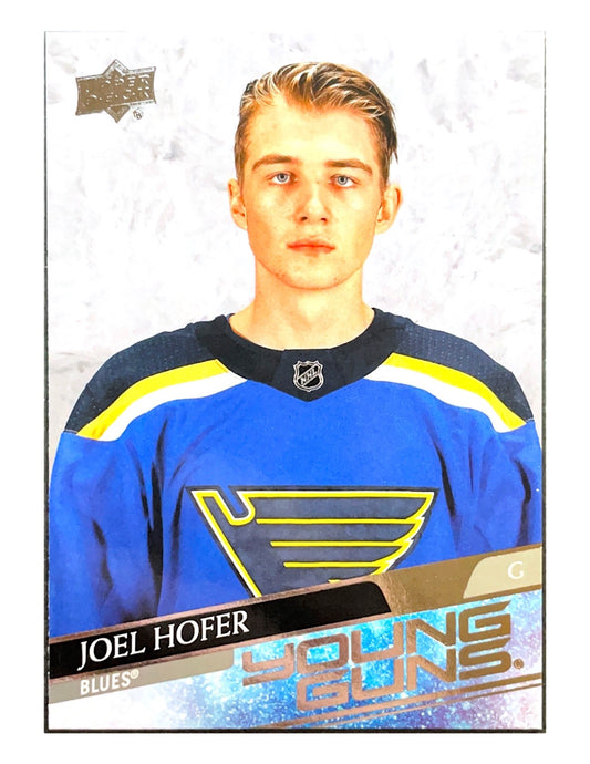 Joel Hofer 2020-21 Upper Deck Extended Series Young Guns #702
