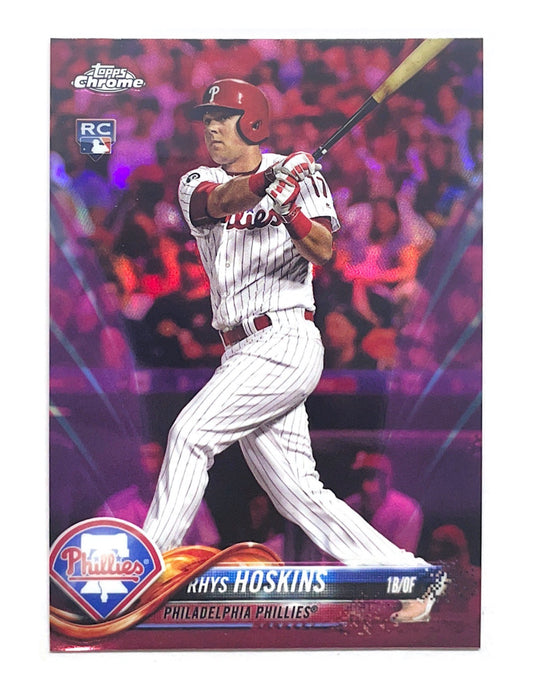Rhys Hoskins 2018 Topps Chrome Pink Refractor Rookie #70