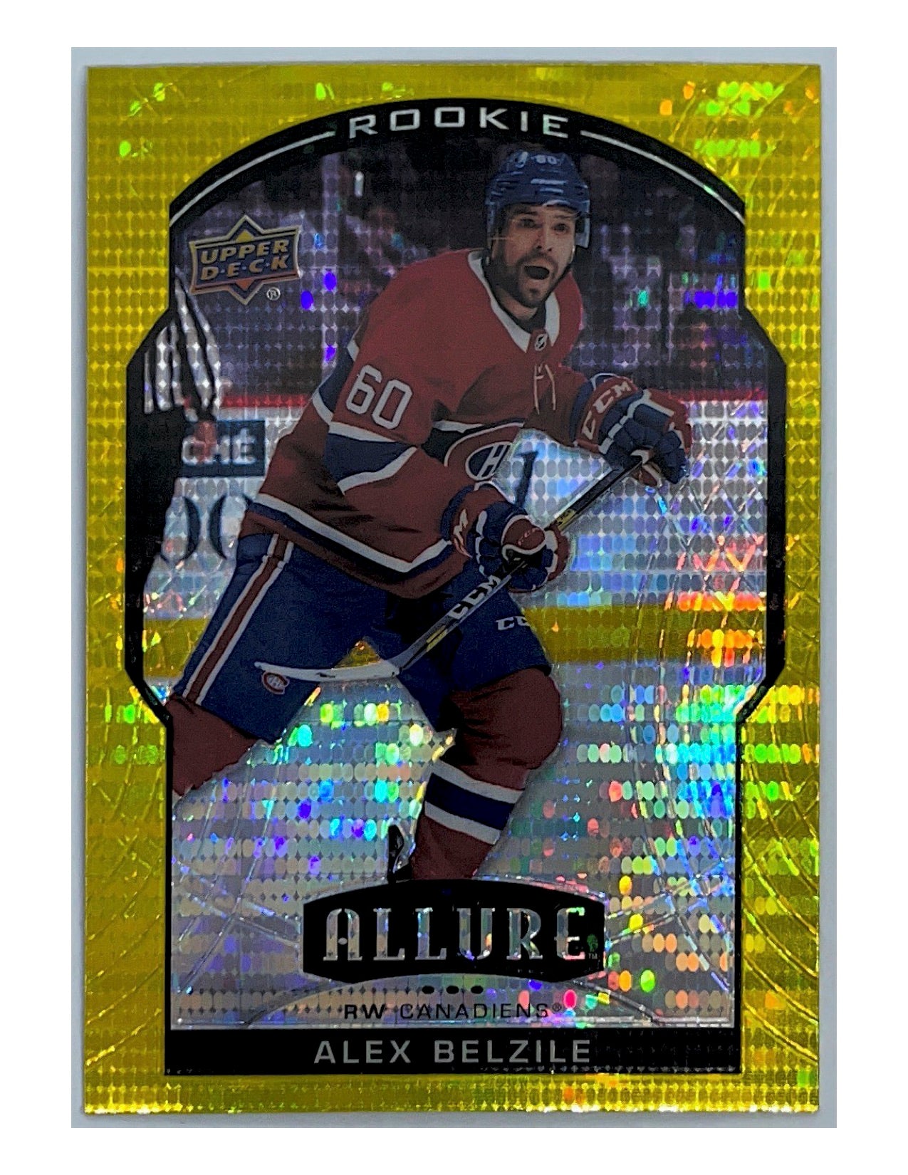 Alex Belzile 2020-21 Upper Deck Allure Rookie Yellow Taxi #71