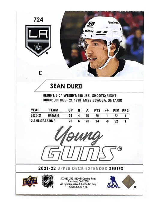 Sean Durzi 2021-22 Upper Deck Extended Series Young Guns #724