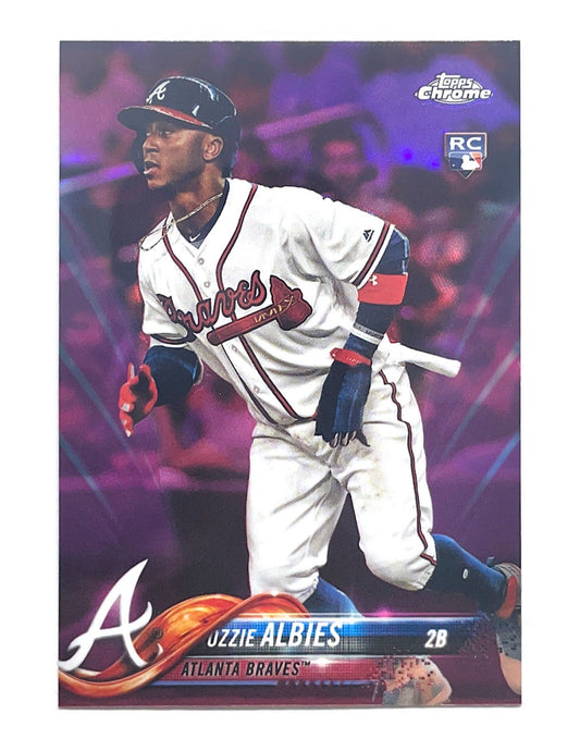 Ozzie Albies 2018 Topps Chrome Pink Refractor Rookie #72