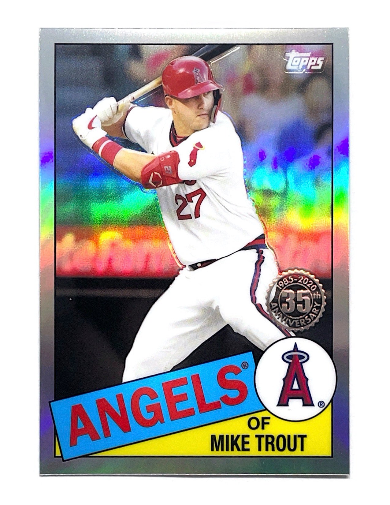 Mike Trout 2020 Topps 35th Anniversary Refractor #85TC-1