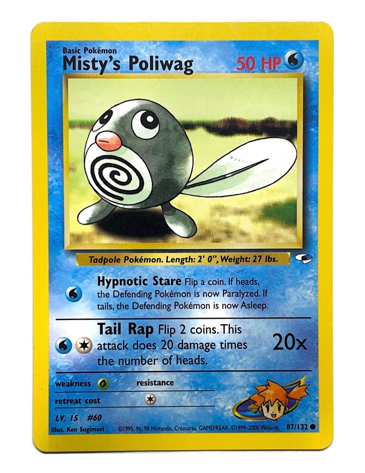 Misty's Poliwag 87/132 Common - Unlimited - Gym Heroes