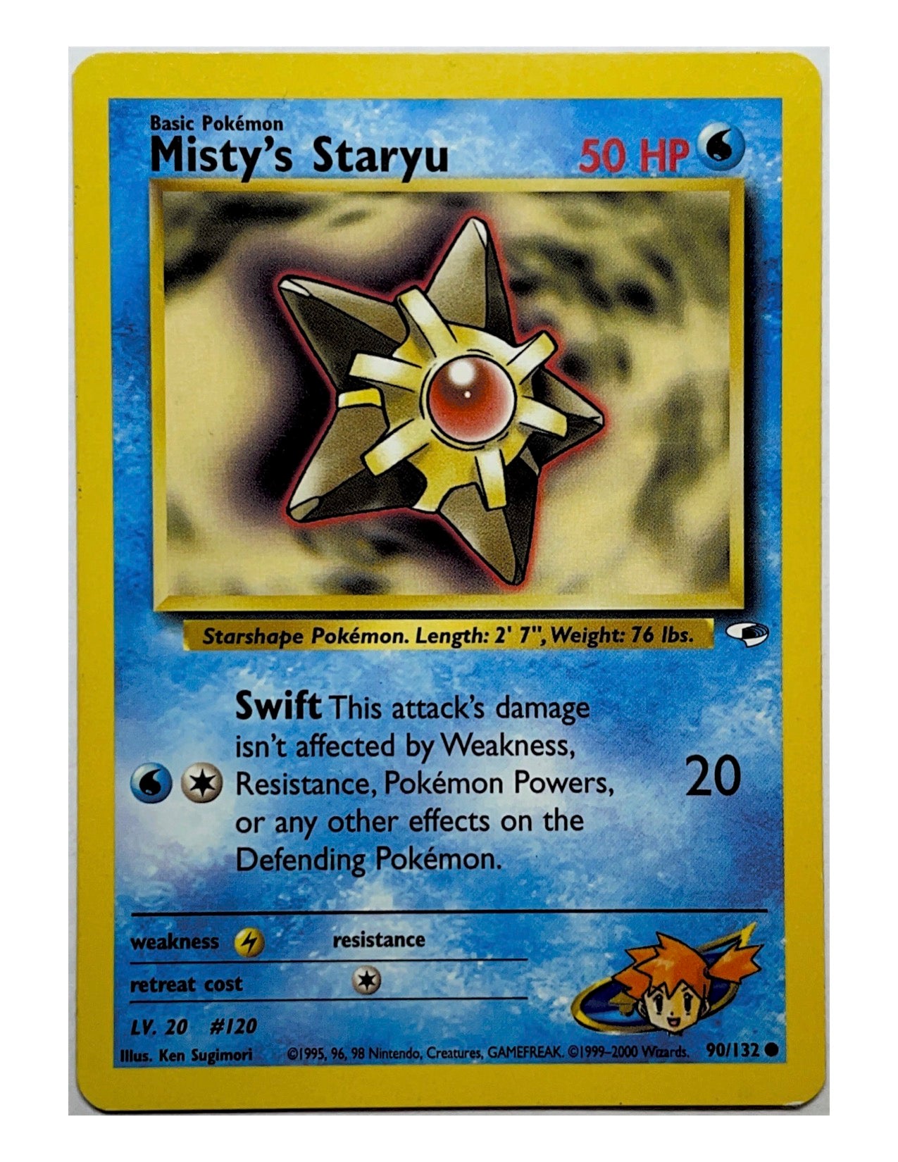 Misty's Staryu 90/132 Common - Unlimited - Gym Heroes