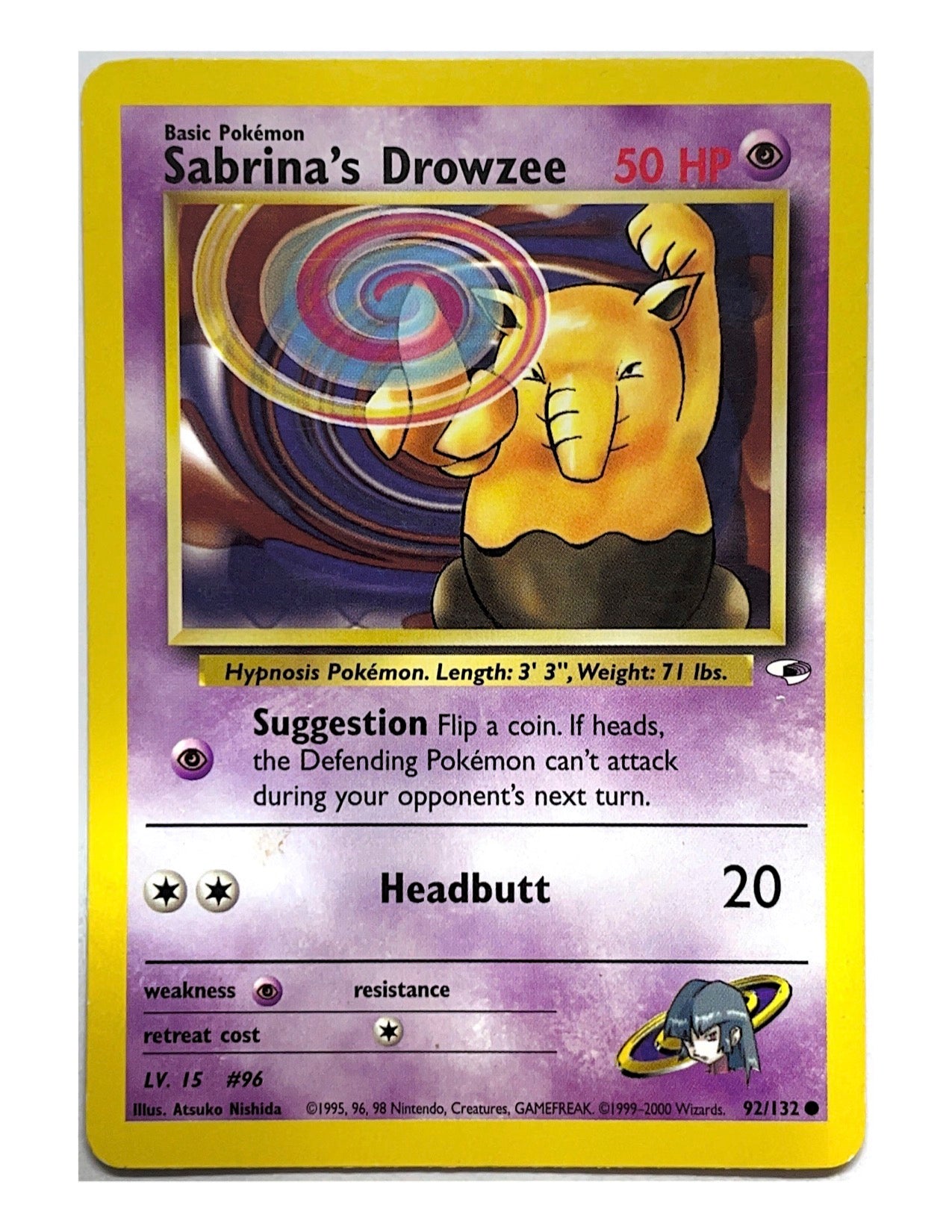 Sabrina's Drowzee 92/132 Common - Unlimited - Gym Heroes