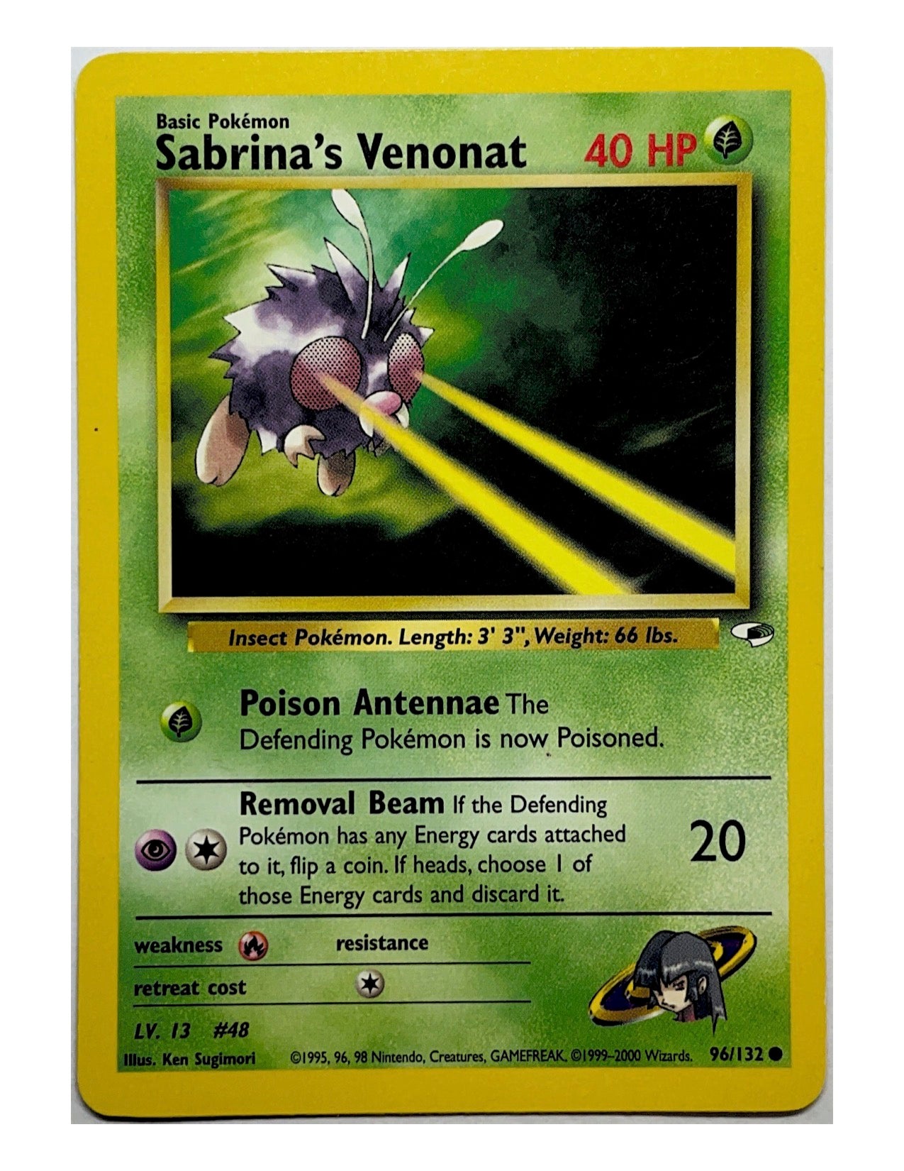Sabrina's Venonat 96/132 Common - Unlimited - Gym Heroes