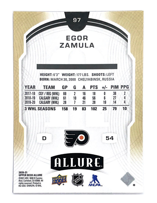 Egor Zamula 2020-21 Upper Deck Allure Rookie #97