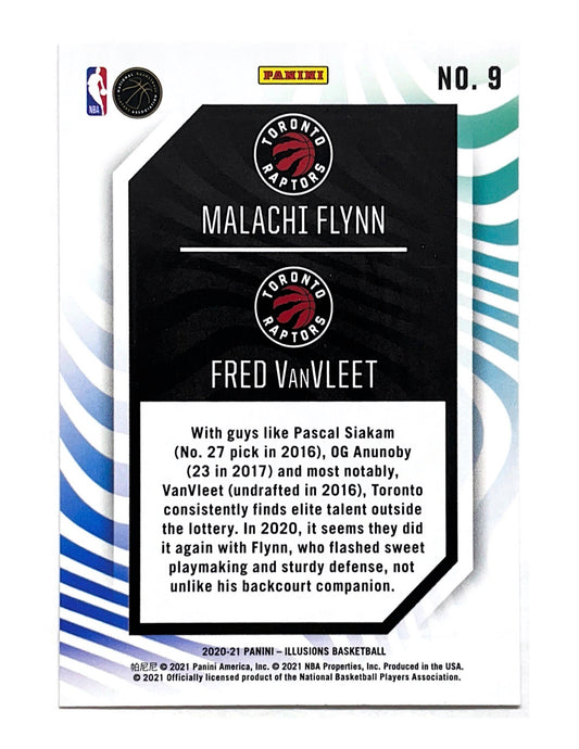 Malachi Flynn/Fred VanVleet 2020-21 Panini Illusions Rookie Reflections #9