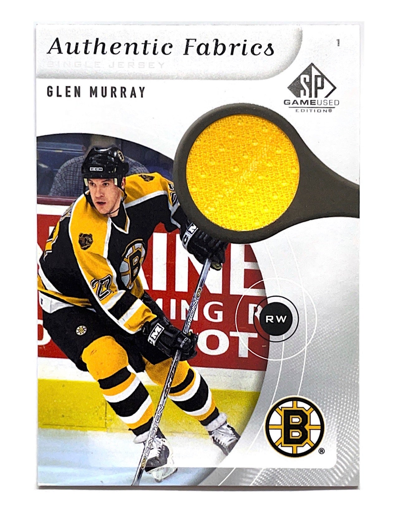 Glen Murray 2005-06 Upper Deck SP Game Used Single Jersey #AF-GM