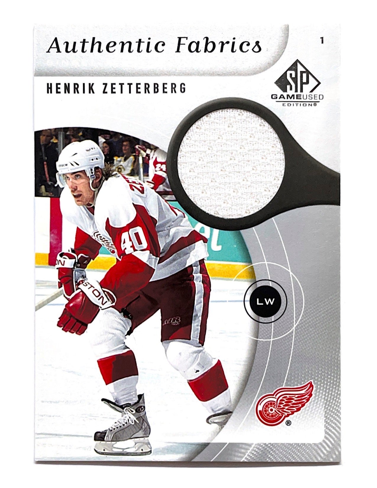 Henrik Zetterberg 2005-06 Upper Deck SP Game Used Single Jersey #AF-HZ