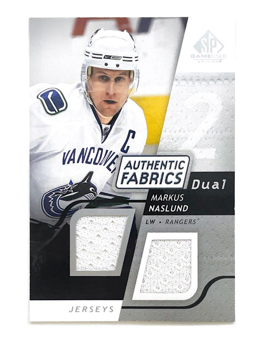 Markus Naslund 2008-09 Upper Deck SP Game Used Authentic Fabrics Dual Jersey #AF-NS