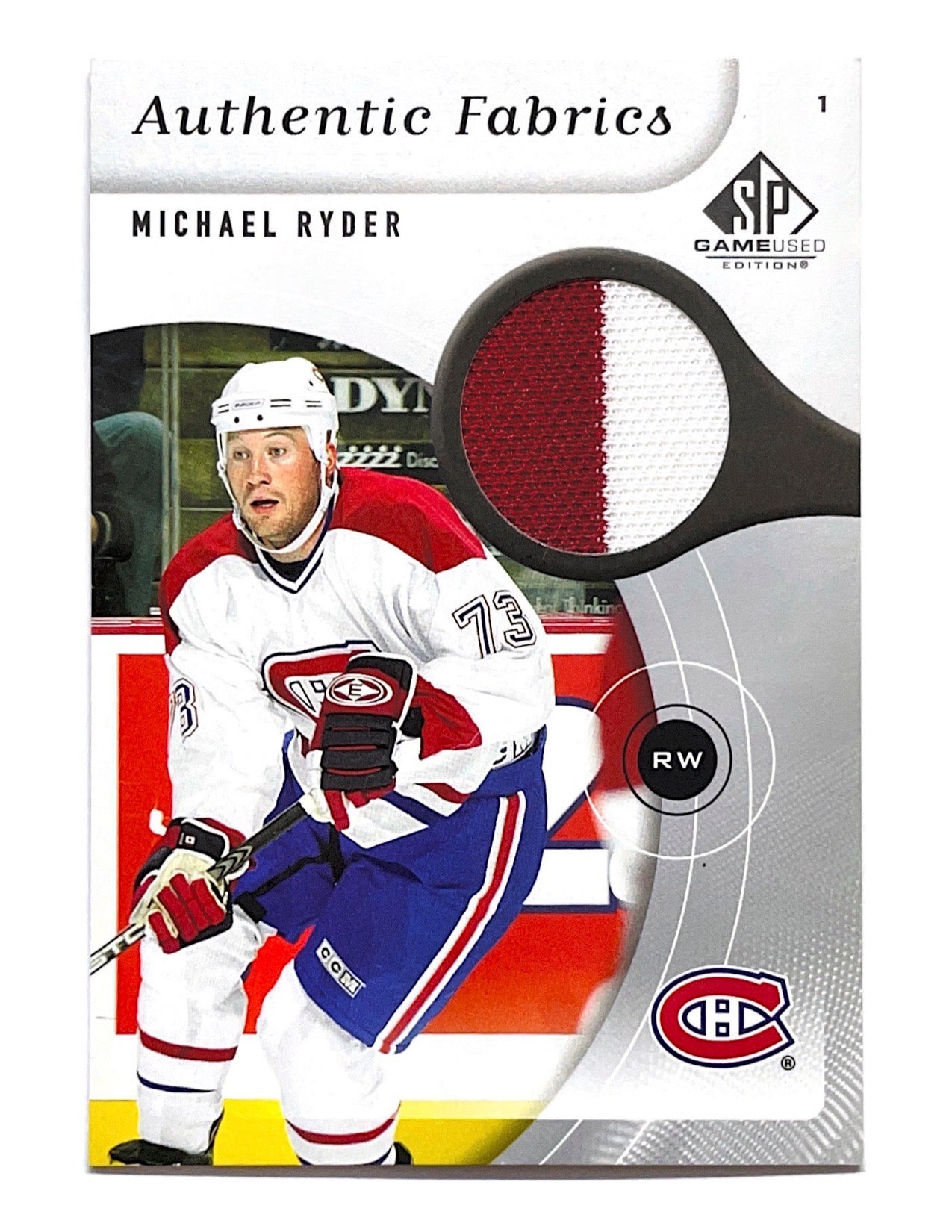 Michael Ryder 2005-06 Upper Deck SP Game Used Single Jersey #AF-RY