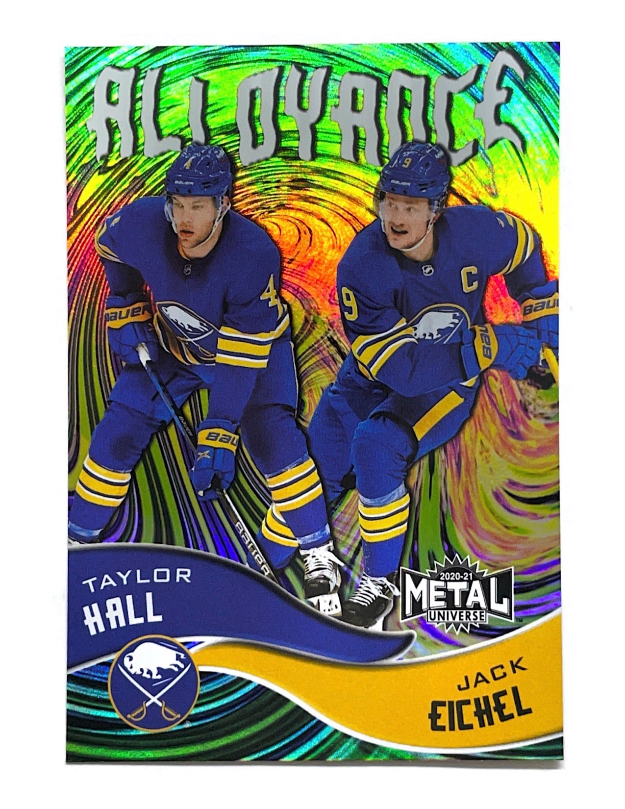 Taylor Hall/Jack Eichel 2020-21 Upper Deck Skybox Metal Universe Alloyance #AL-8