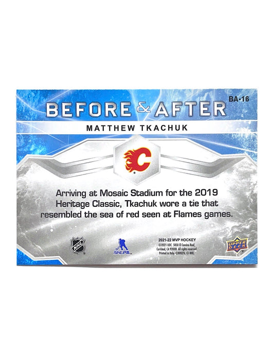 Matthew Tkachuk 2021-22 Upper Deck MVP Before & After #BA-16