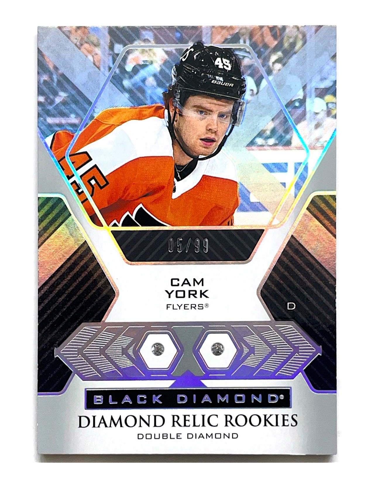 Cam York 2021-22 Upper Deck Black Diamond Double Diamond Relic Rookies #BDR-CY - 05/99
