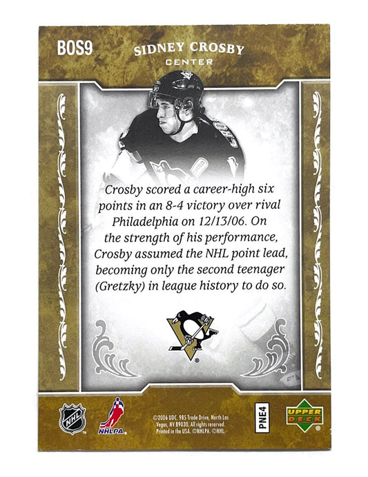 Sidney Crosby 2006-07 Upper Deck Biography Of A Season #BOS9