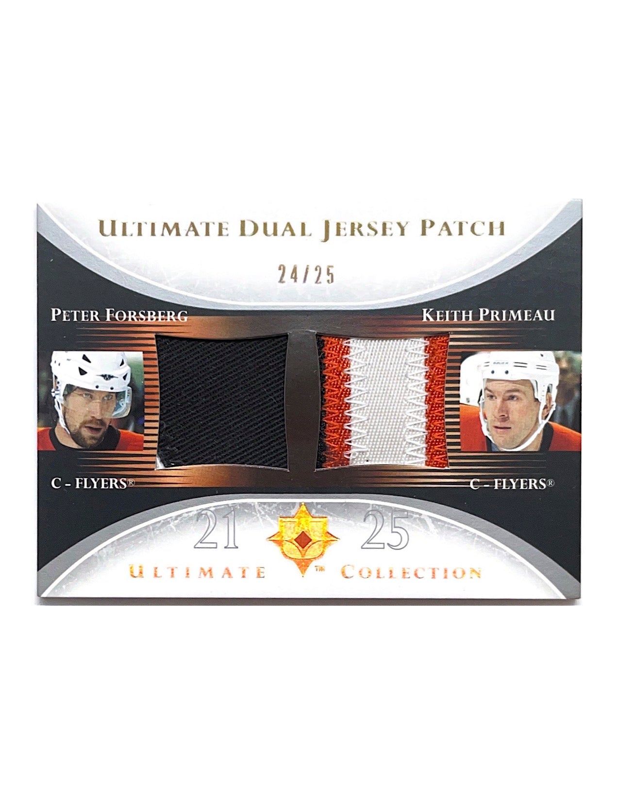 Peter Forsberg/Keith Primeau 2005-06 Upper Deck Ultimate Collection Ultimate Dual Jersey Patch #DP-FP - 24/25