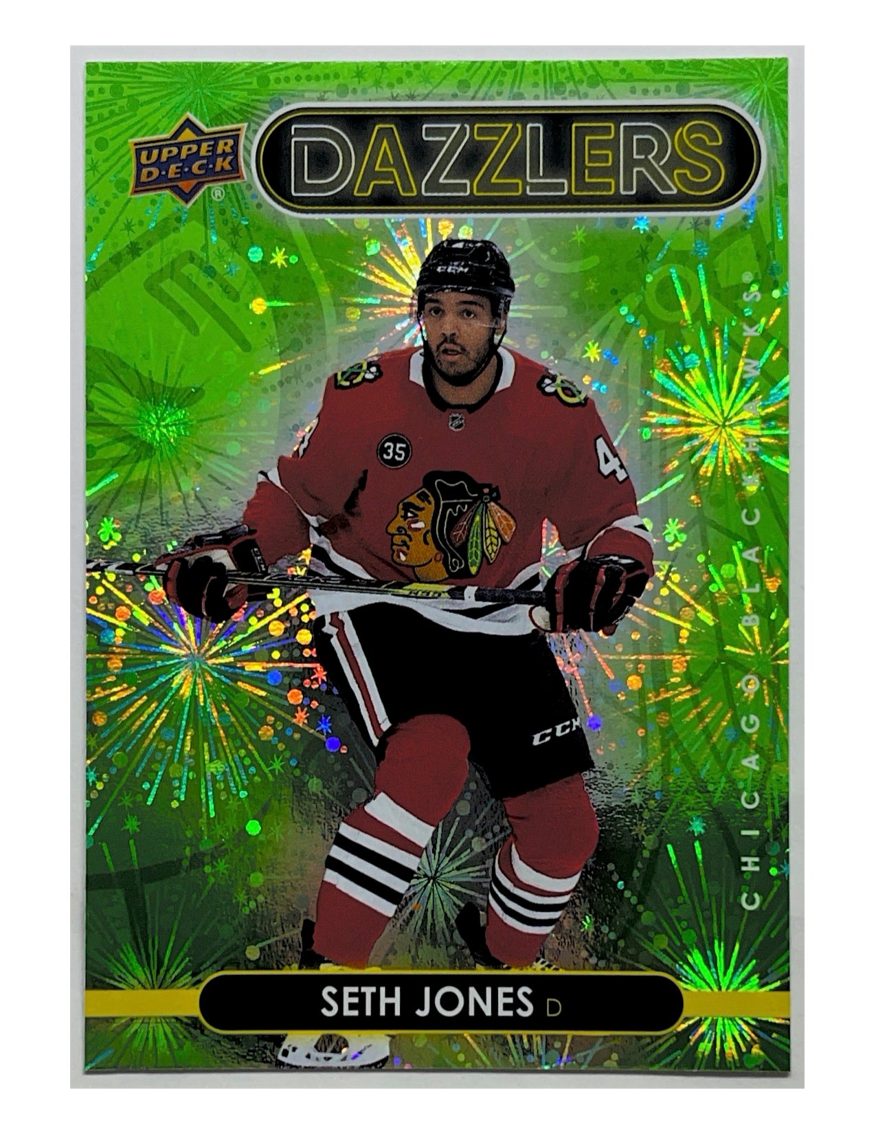 Seth Jones 2021-22 Upper Deck Extended Series Dazzlers Green #DZ-110