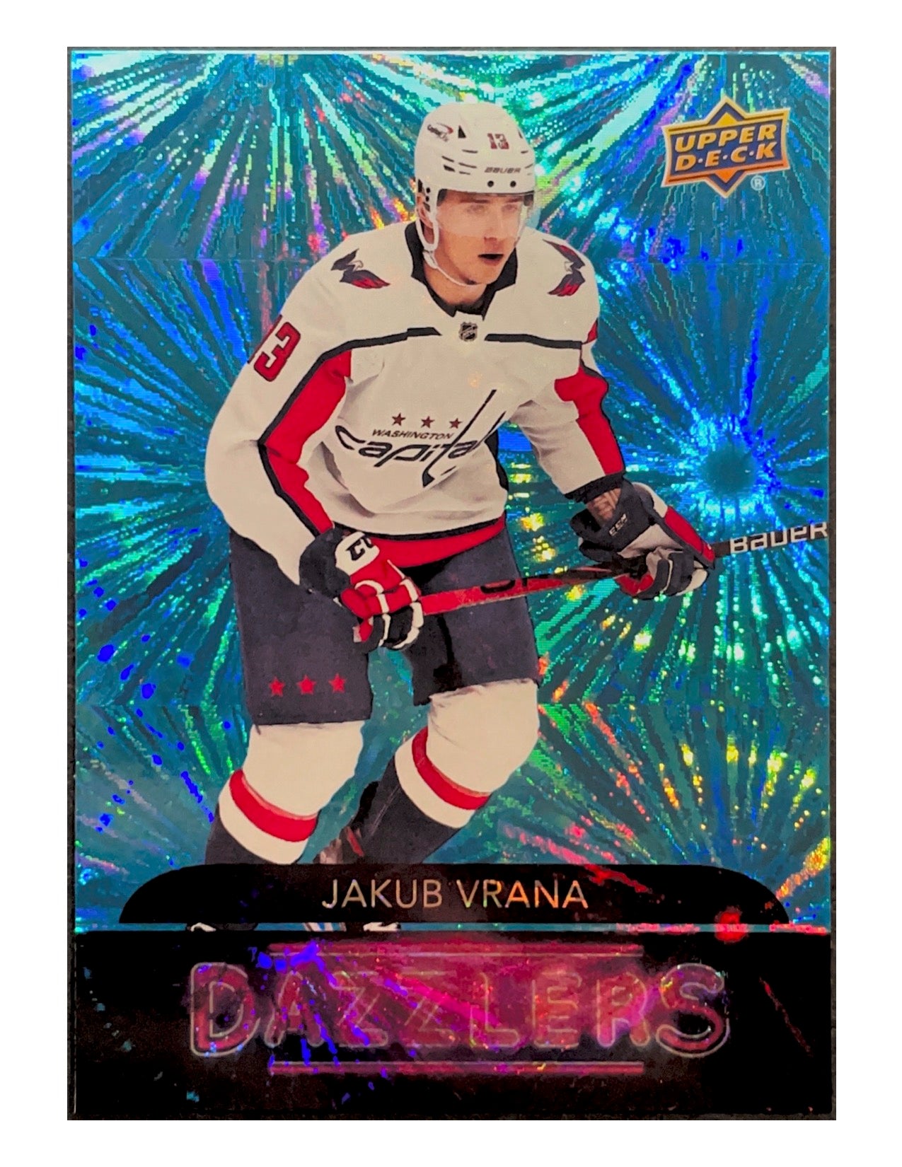 Jakub Vrana 2020-21 Upper Deck Extended Series Dazzlers #DZ-146 Blue