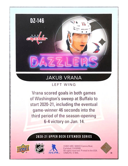 Jakub Vrana 2020-21 Upper Deck Extended Series Dazzlers #DZ-146 Blue