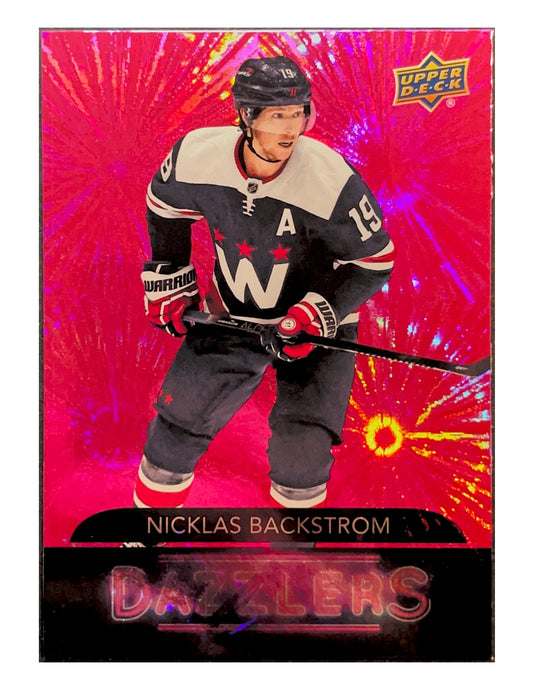 Nicklas Backstrom 2020-21 Upper Deck Extended Series Dazzlers #DZ-147 Pink