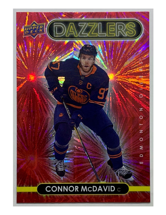 Connor McDavid 2021-22 Upper Deck Series 1 Dazzlers Red #DZ-19